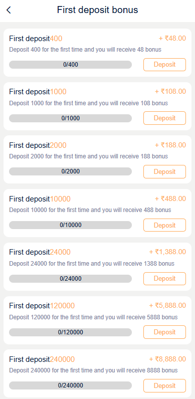IN999 First Deposit Bonus